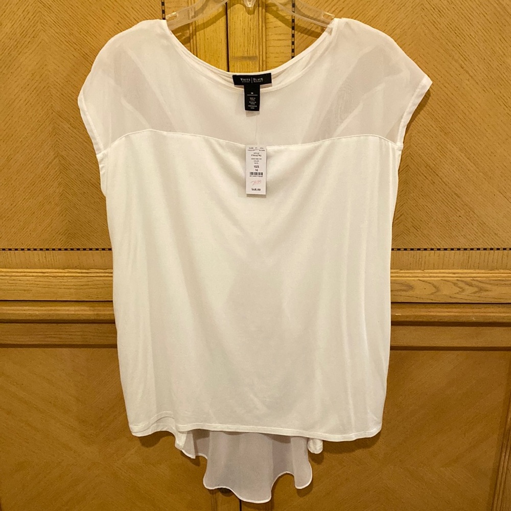 WHBM Blouse with sheer detailing